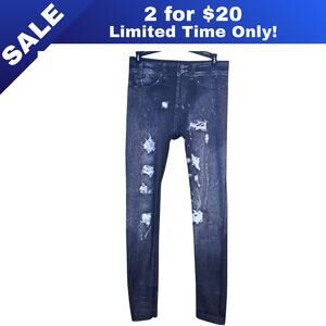 [Sale: 2 for $20!] Cloya Distressed Look Leggings – Size Large 0114